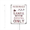 Cartello Santa Parking Alluminio Decorazione Natale Giardino