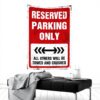 Arazzo Reserved Parking Only KAXW decorazione garage uomo