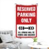Arazzo Reserved Parking Only KAXW decorazione garage uomo
