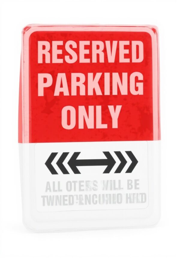 Arazzo Reserved Parking Only KAXW decorazione garage uomo