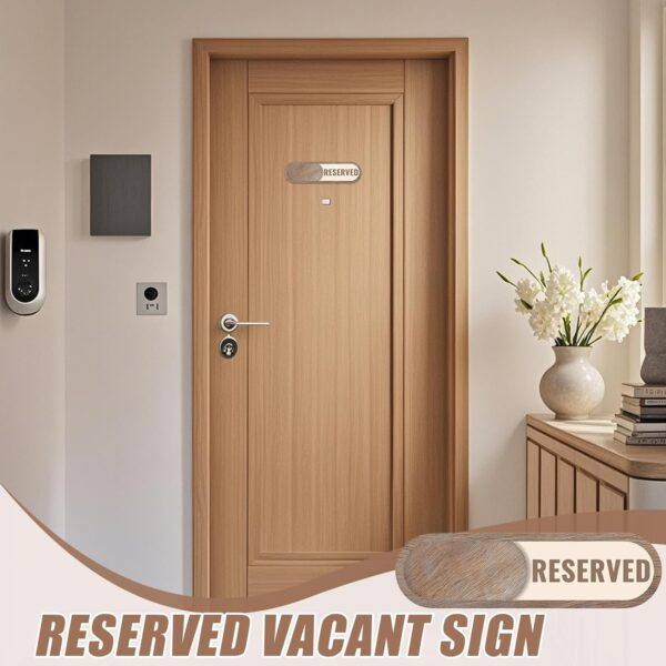 Cartello bagno vacante Generic legno scorrevole hotel-2