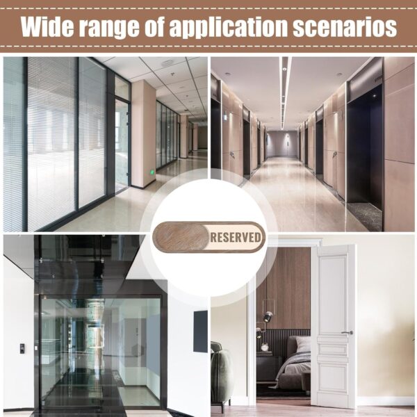 Cartello bagno vacante Generic legno scorrevole hotel-3