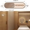 Cartello bagno vacante Generic legno scorrevole hotel-6