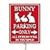 Cartello Parcheggio Conigli Horienteeon Alluminio Rustproof