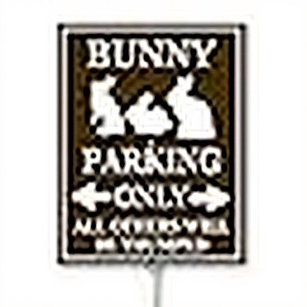 Cartello Parcheggio Conigli Horienteeon Alluminio Rustproof