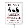 Cartello Parcheggio Conigli Horienteeon Alluminio Rustproof