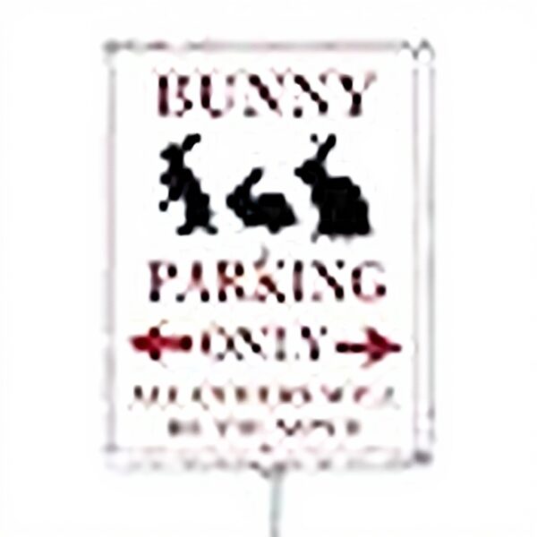 Cartello Parcheggio Conigli Horienteeon Alluminio Rustproof