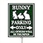 Cartello Parcheggio Conigli Horienteeon Alluminio Rustproof