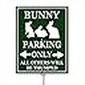 Cartello Parcheggio Conigli Horienteeon Alluminio Rustproof