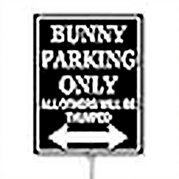 Cartello da giardino Horienteeon alluminio coniglietti