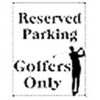 Cartello da golf Horienteeon alluminio parcheggio riservato