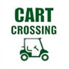 Cartello da golf Horienteeon alluminio parcheggio riservato