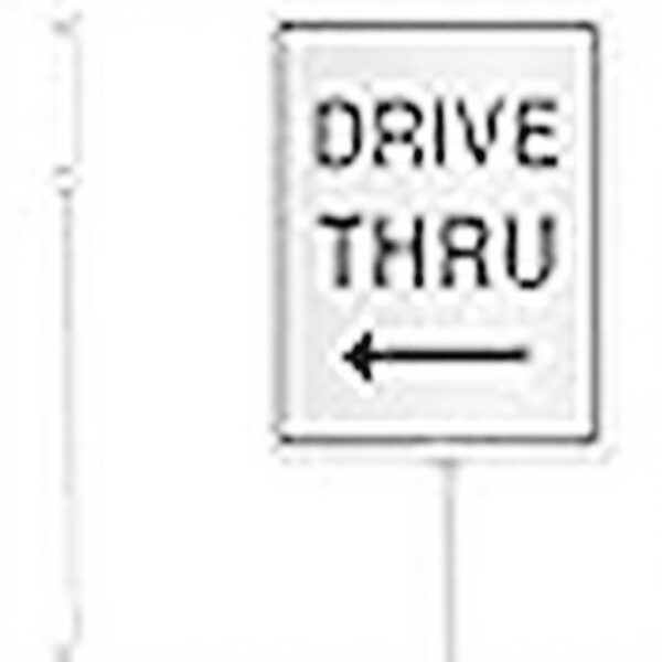 Cartello No Parking Horienteeon Alluminio Drive Thru