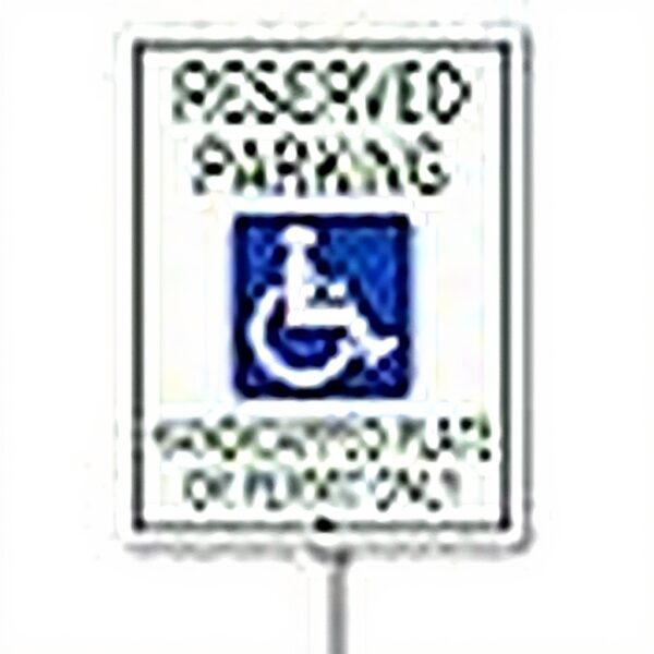 Cartello parcheggio disabili Horienteeon alluminio