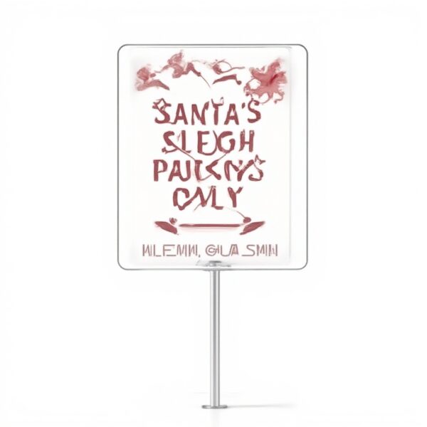 Cartello Parcheggio Babbo Natale Horienteeon Alluminio