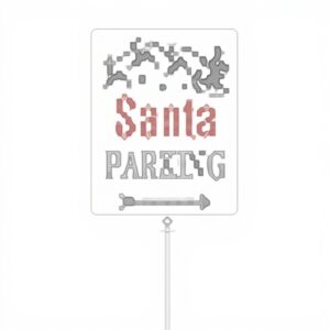 Cartello Parcheggio Babbo Natale Horienteeon Alluminio