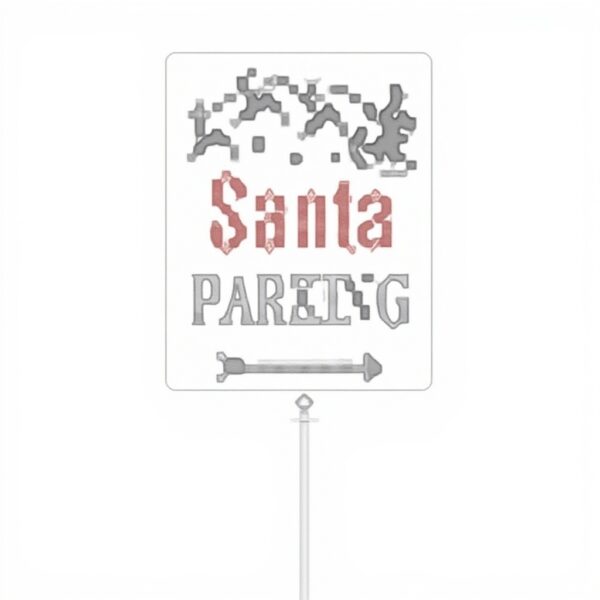 Cartello Parcheggio Babbo Natale Horienteeon Alluminio
