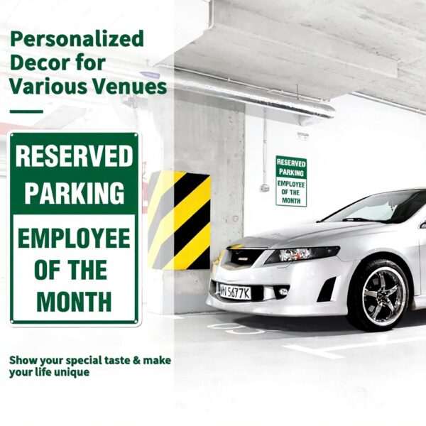 Cartello parcheggio riservato Kadezia alluminio verde