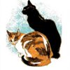 Poster Gatti Steinlen Decorazione Pareti Carta Premium