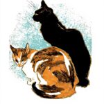 Poster Gatti Steinlen Decorazione Pareti Carta Premium