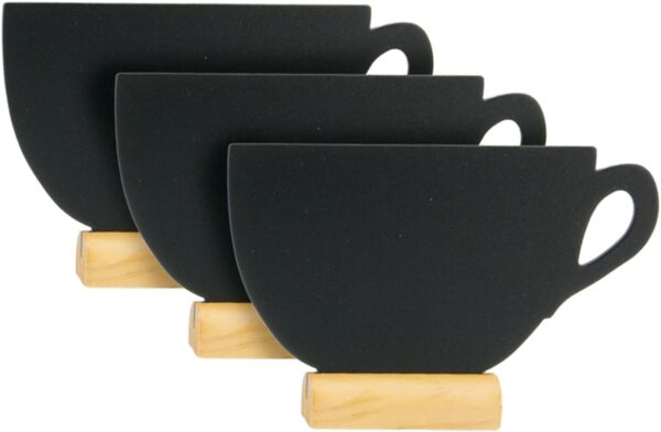 Set Lavagne da Tavolo SECURIT Base Legno Pennarello Gesso-0