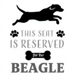 Targa Metallo Beagle Segno Decorativo Cucina Bagno Bar