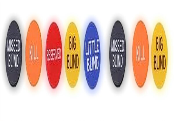 Bottoni Casino Set Big Blind Little Blind Accessori Gioco