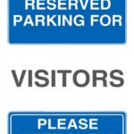 Cartello sicurezza parcheggio visitatori VSafety alluminio