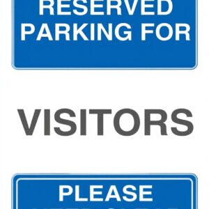 Cartello sicurezza parcheggio visitatori VSafety alluminio