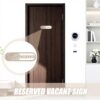 Cartello Vacant Occupied Ceprznvey Legno Porta Scorrevole