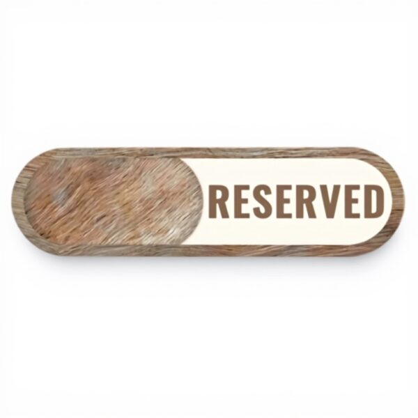 Cartello Vacant Occupied Ceprznvey Legno Porta Scorrevole