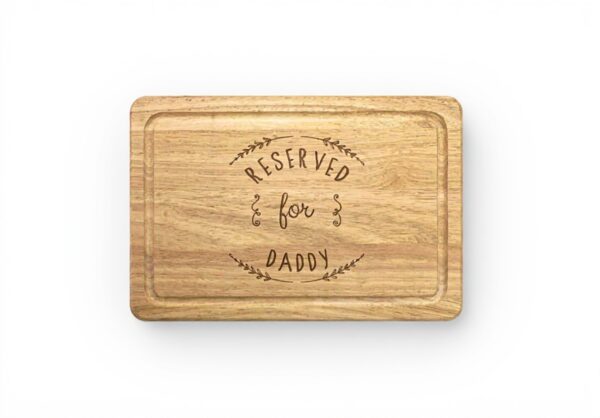 Tagliere Legno Daddy Rettangolare Inciso Gift Base