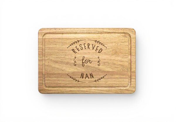 Tagliere di legno rettangolare inciso Gift Base per nonna