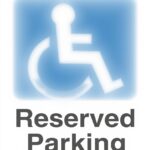 Cartello parcheggio disabili obbligatorio VSafety plastica