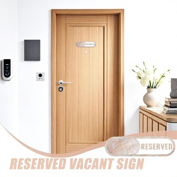 Cartello Bagno Vacante Legno Scorrevole Genérique Hotel
