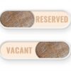 Cartello Bagno Vacante Legno Scorrevole Genérique Hotel