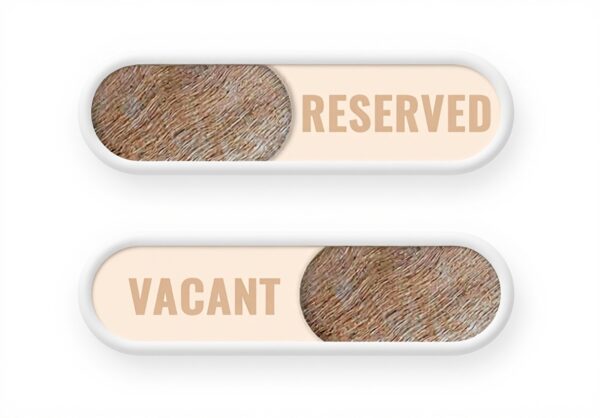 Cartello Bagno Vacante Legno Scorrevole Genérique Hotel