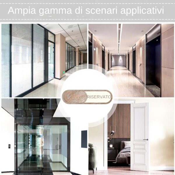 Cartello Bagno Libero Occupato Scorrevole Legno Generico