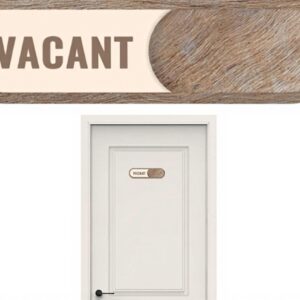 Cartello Bagno Libero Occupato Scorrevole Legno Generico