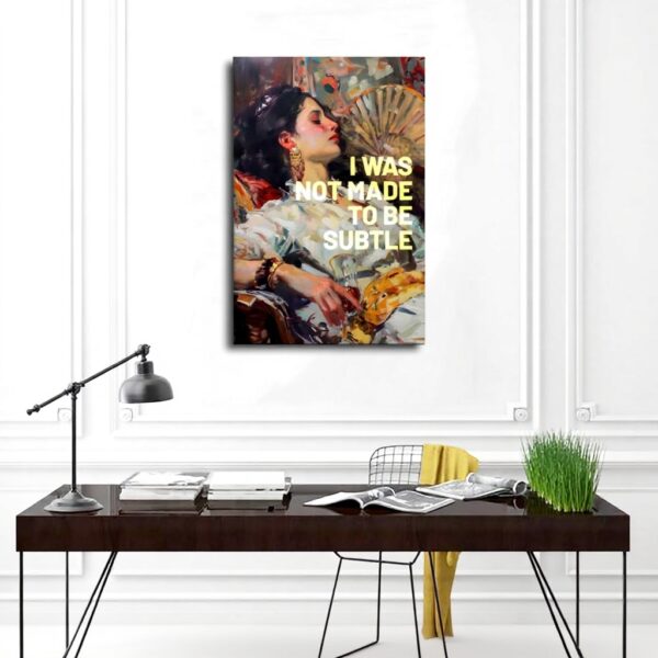 Poster su tela ZXRAF Non sono nato per essere riservato