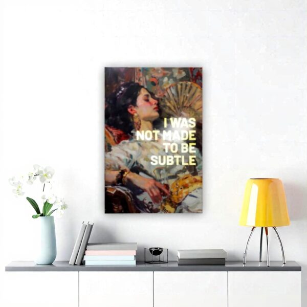 Poster su tela ZXRAF Non sono nato per essere riservato