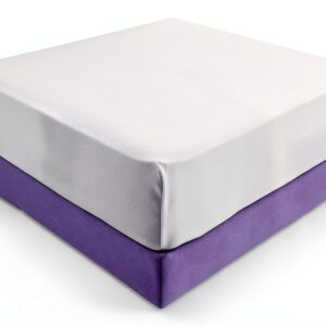 Coprimaterasso impermeabile Alpes Blanc pile cotone bianco-0