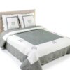 Copriletto Alpes Blanc 100% cotone leggero Peaceland Grigio-0