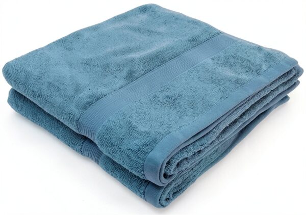 Alpes Blanc telo bagno spugna cotone Verde Salvia Blu-5