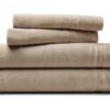 Parure lenzuola Alpes Blanc cotone percalle grigio 140x140-0