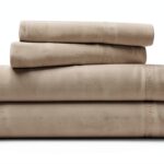 Parure lenzuola Alpes Blanc cotone percalle grigio 140x140-0