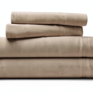 Parure lenzuola Alpes Blanc cotone percalle grigio 140x140-0