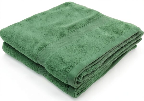 Alpes Blanc telo bagno spugna cotone Verde Salvia Blu-0