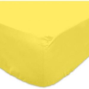 Alpes Blanc lenzuolo con angoli cotone jersey giallo 180x200-0
