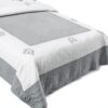 Copriletto Alpes Blanc 100% cotone leggero Peaceland Grigio-3